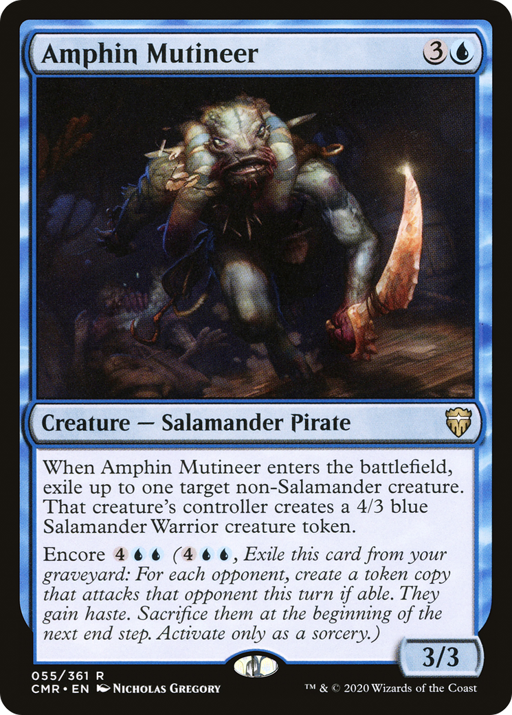 Amphin Mutineer (CMR-055) - Commander Legends Foil