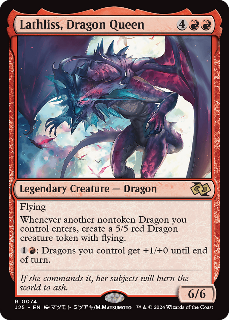 Lathliss, Dragon Queen (J25-074) - Foundations Jumpstart