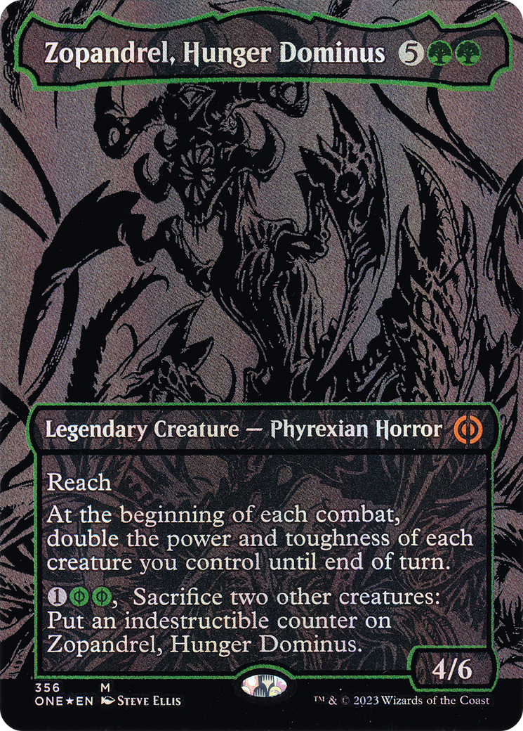 Zopandrel, Hunger Dominus (ONE-356) - Phyrexia: All Will Be One (Borderless) Foil