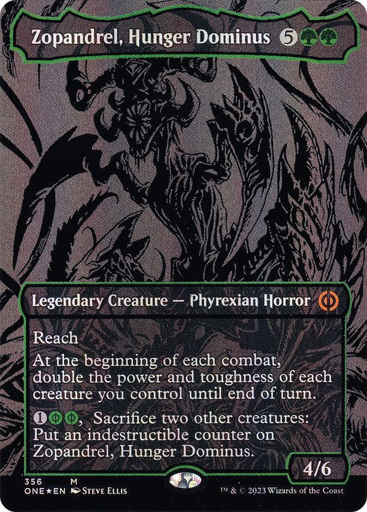 Zopandrel, Hunger Dominus (ONE-356) - Phyrexia: All Will Be One (Borderless) Foil