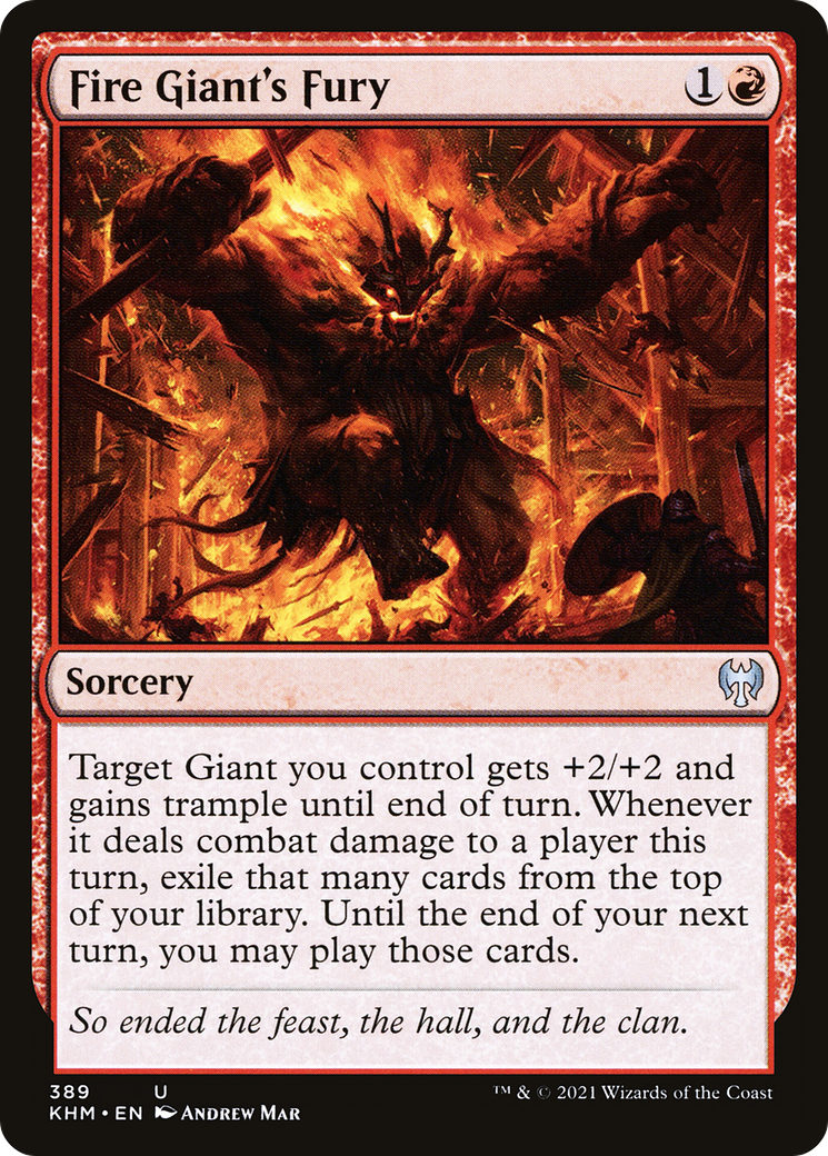 Fire Giant's Fury  (KHM-389) - Kaldheim