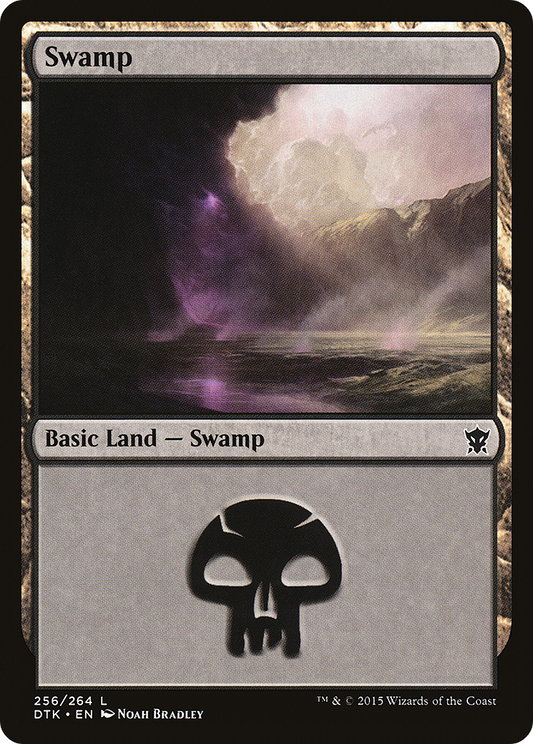 Swamp (DTK-256) - Dragons of Tarkir Foil