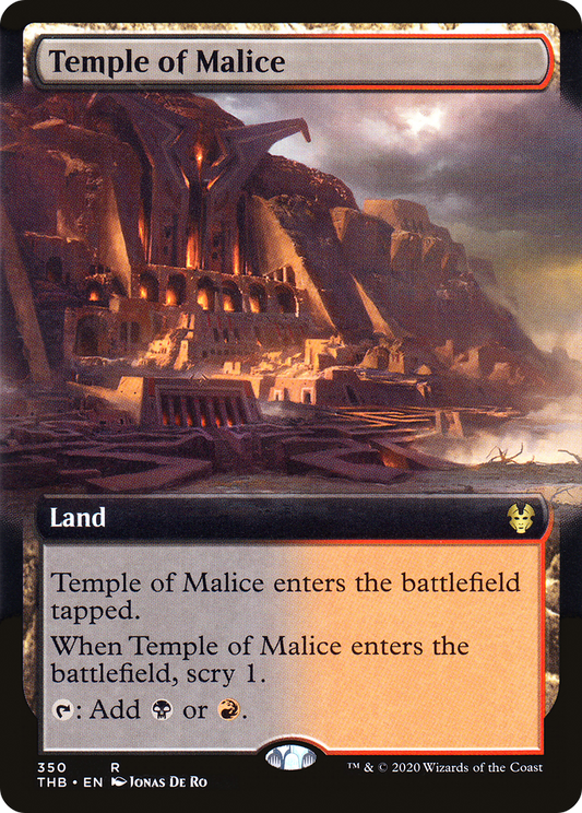 Temple of Malice (THB-350) - Theros Beyond Death: (Extended Art) Foil