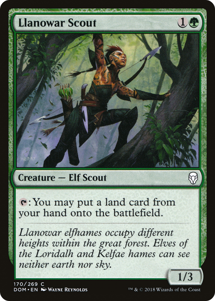 Llanowar Scout (DOM-170) - Dominaria Foil