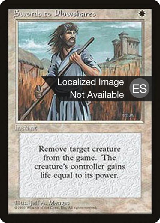 Swords to Plowshares (4BB-052) - Fourth Edition Foreign Black Border