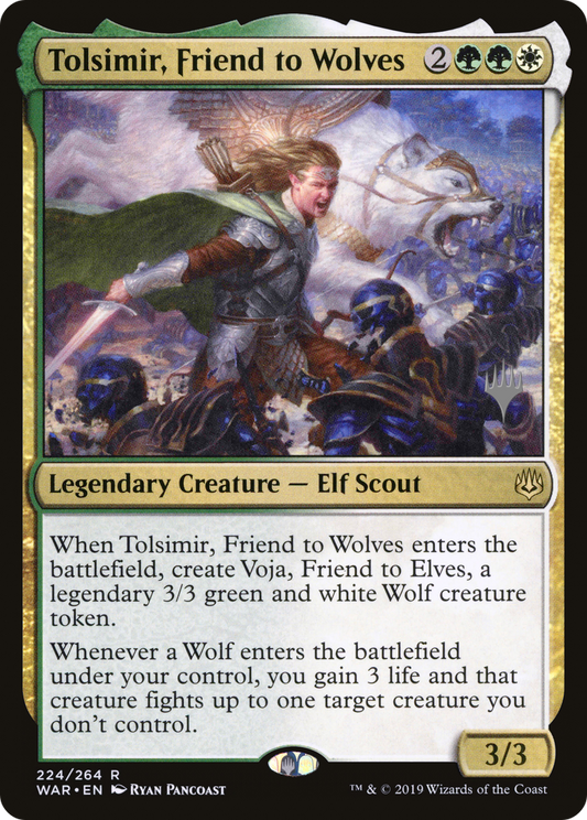 Tolsimir, Friend to Wolves (PWAR-224P) - War of the Spark Promos Foil