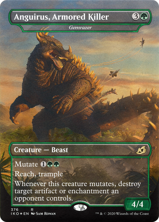 Anguirus, Armored Killer - Gemrazer (IKO-376) - Ikoria: Lair of Behemoths / Anguirus, Armored Killer (Borderless)