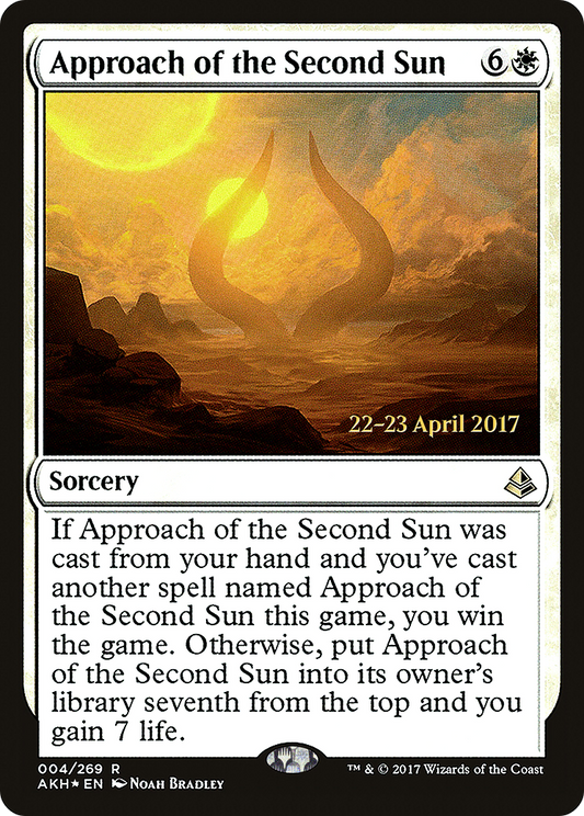 Approach of the Second Sun (PRE-04S) - Amonkhet Promos (Prerelease) Foil