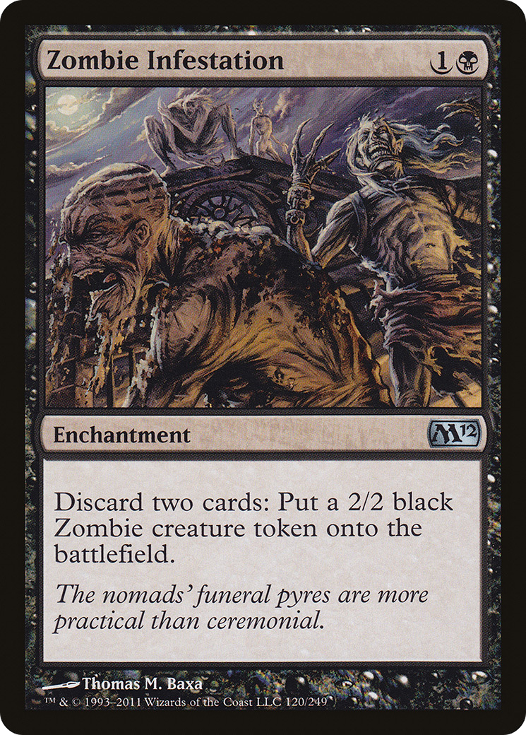 Zombie Infestation (M12-120) - Magic 2012 Foil