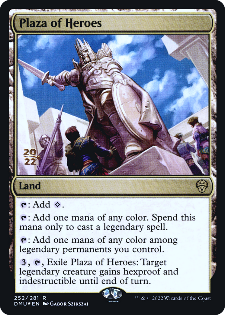 Plaza of Heroes (PDMU-252S) - Dominaria United Promos Foil