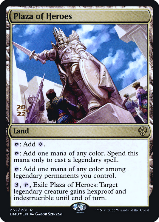 Plaza of Heroes (PDMU-252S) - Dominaria United Promos Foil