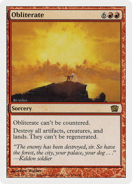 Obliterate (8ED-204) - Eighth Edition