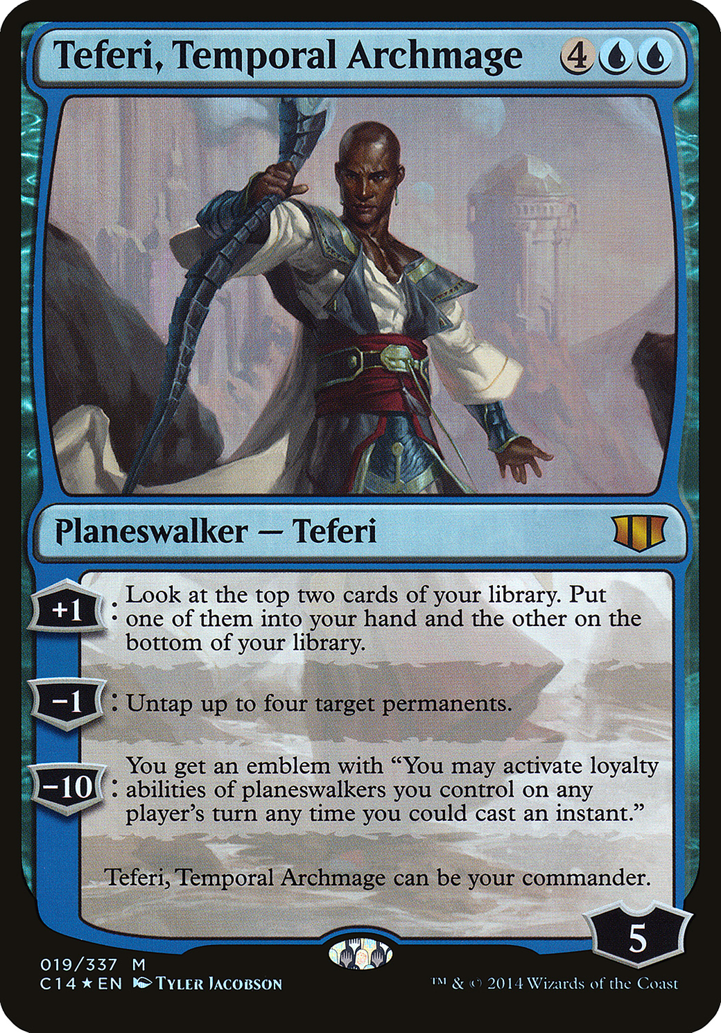 Teferi, Temporal Archmage (OC14-019) - Commander 2014 Oversized Foil