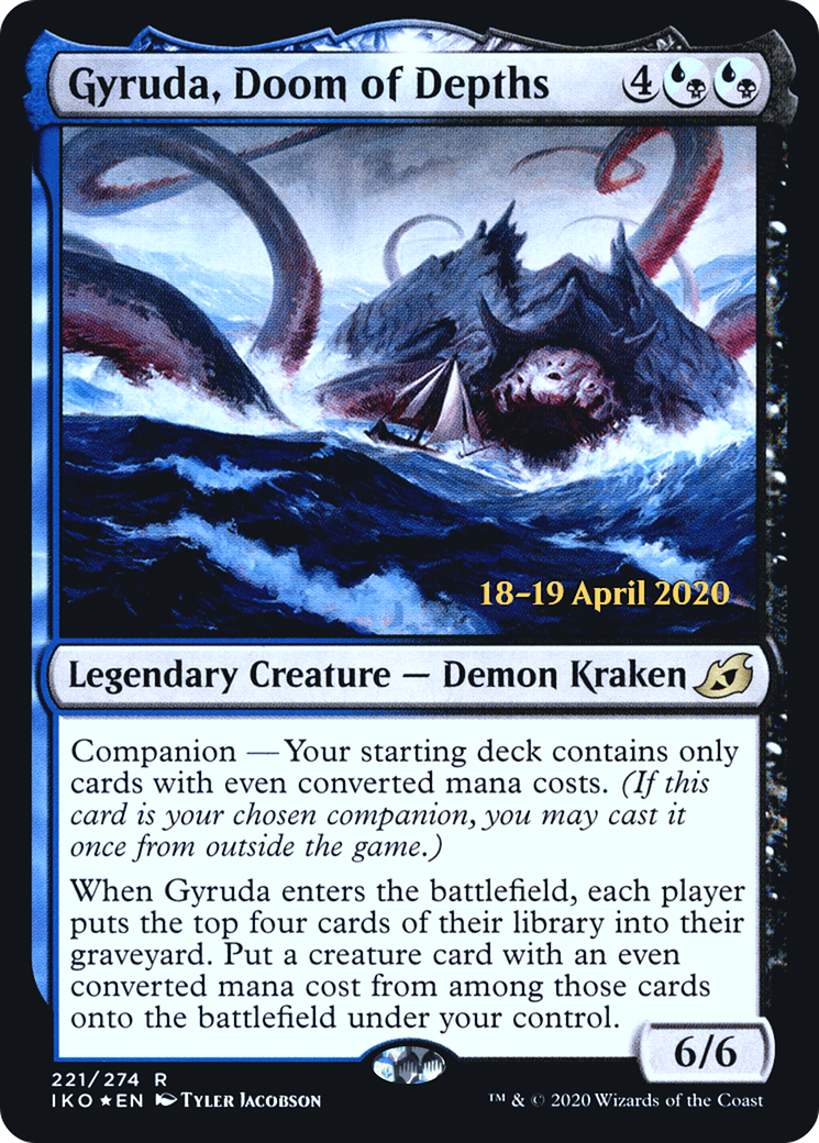 Gyruda, Doom of Depths (PIKO-221S) - Ikoria: Lair of Behemoths Promos: (companion) Foil