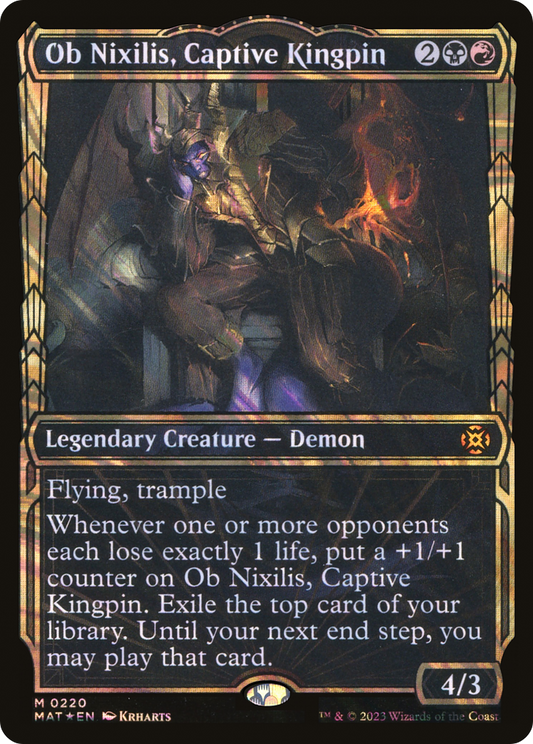 Ob Nixilis, Captive Kingpin (MAT-220) - March of the Machine: The Aftermath: (Showcase) Foil