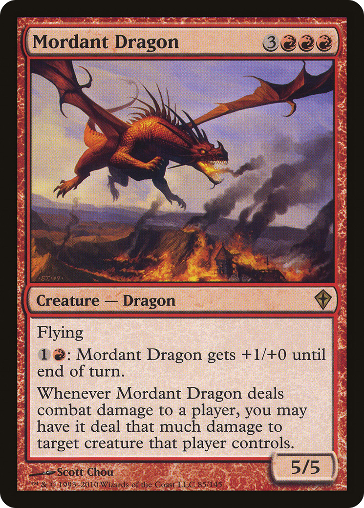 Mordant Dragon (WWK-085) - Worldwake