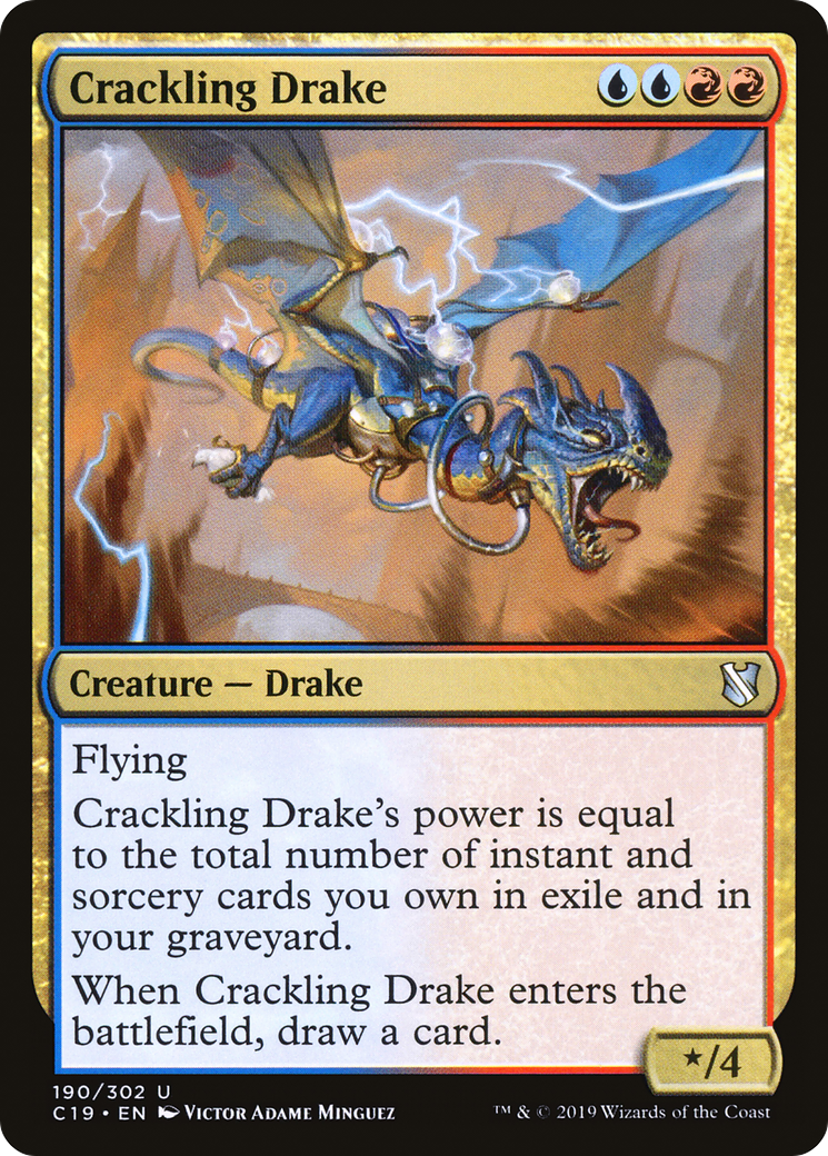 Crackling Drake (C19-190) - Commander 2019