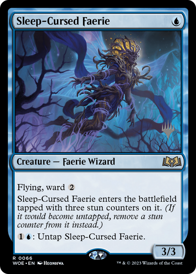 Sleep-Cursed Faerie (PPWOE-066) - Wilds of Eldraine Promos (Promo Pack) Foil