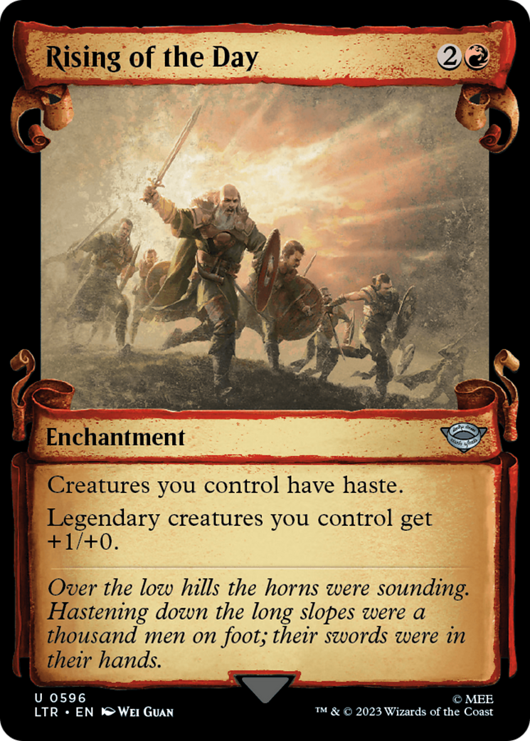 Rising of the Day (Showcase Scrolls) (LTR-596) - The Lord of the Rings: Tales of Middle-earth: (Showcase)