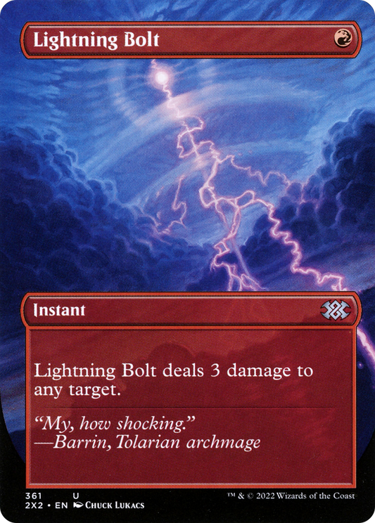 Lightning Bolt (2X2-361) - Double Masters 2022 (Borderless) Foil