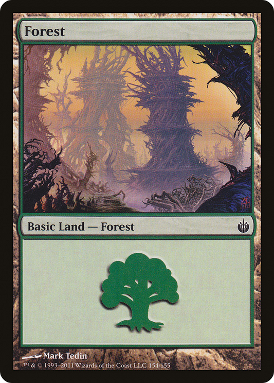 Forest (MBS-154) - Mirrodin Besieged Foil