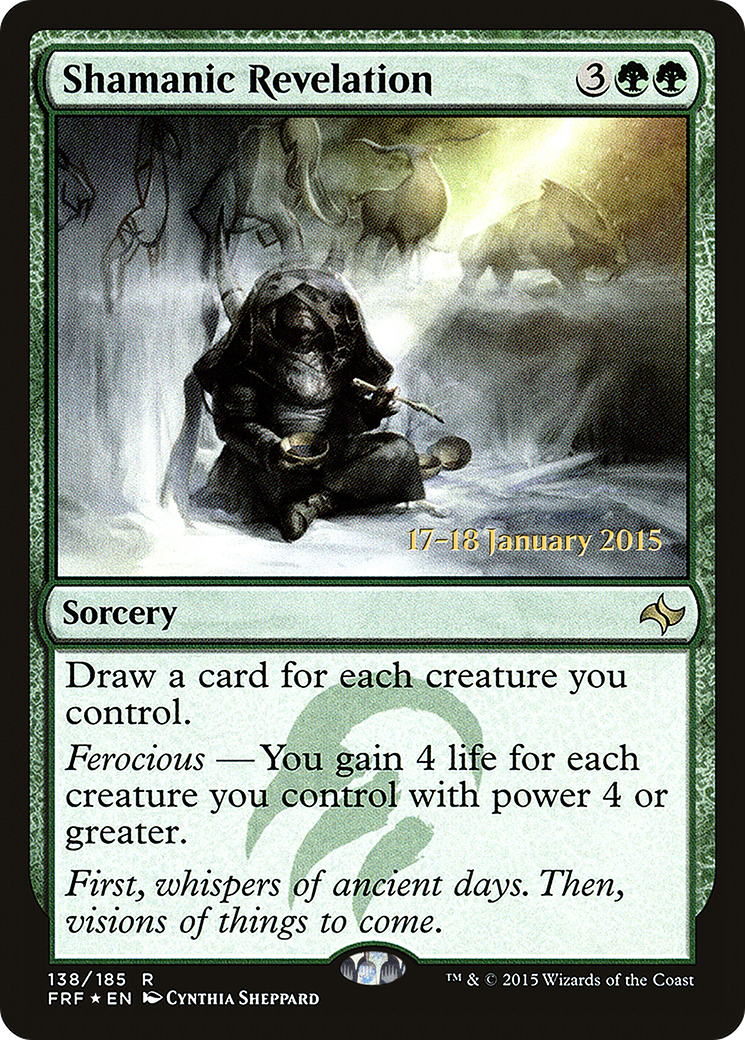 Shamanic Revelation (PRE-138S) - Fate Reforged Promos (Prerelease) Foil