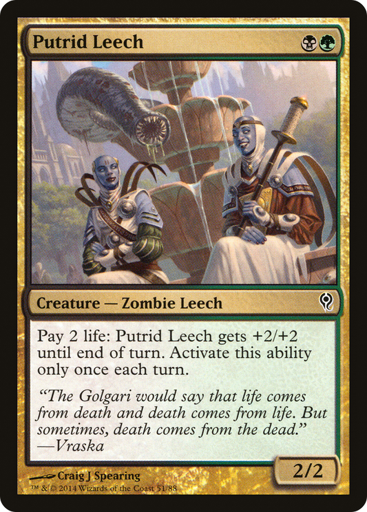 Putrid Leech (DDM-051) - Duel Decks: Jace vs. Vraska