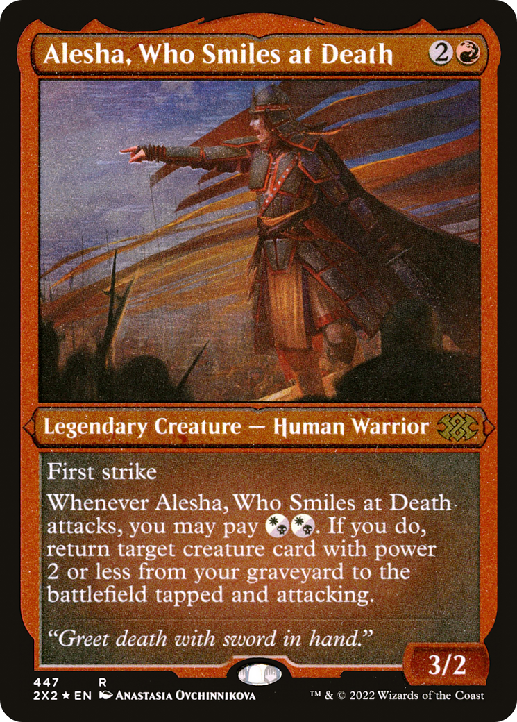 Alesha, Who Smiles at Death (2X2-447) - Double Masters 2022 Etched Foil