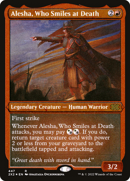 Alesha, Who Smiles at Death (2X2-447) - Double Masters 2022 Etched Foil