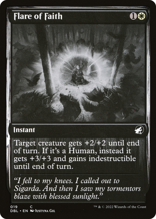 Flare of Faith (DBL-019) - Innistrad: Double Feature Foil