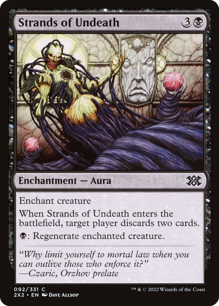 Strands of Undeath (2X2-092) - Double Masters 2022 Foil