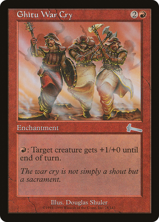 Ghitu War Cry (ULG-078) - Urza's Legacy Foil