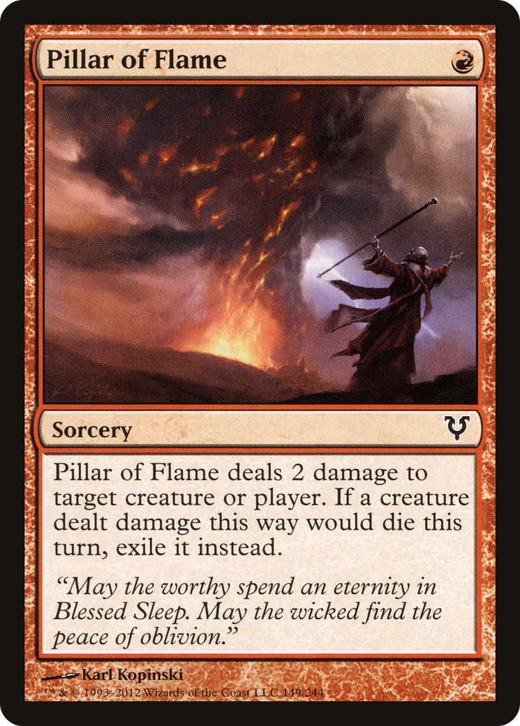 Pillar of Flame (AVR-149) - Avacyn Restored Foil