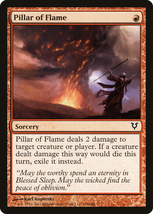 Pillar of Flame (AVR-149) - Avacyn Restored Foil