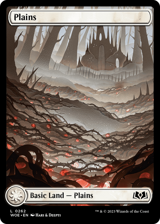 Plains (WOE-262) - Wilds of Eldraine: (Full Art) Foil