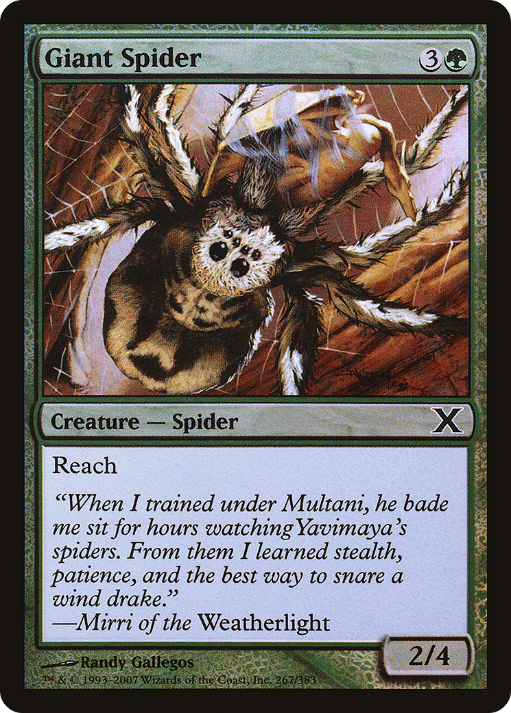 Giant Spider (10E-267★) - Tenth Edition Foil