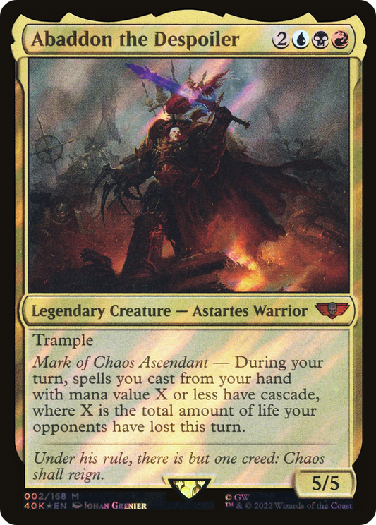 Abaddon the Despoiler (40K-002) - Warhammer 40,000 Commander Foil