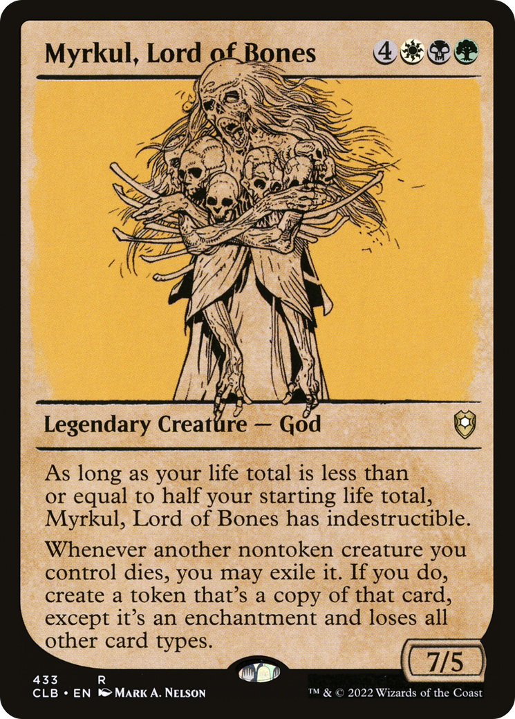 Myrkul, Lord of Bones (CLB-433) - Commander Legends: Battle for Baldur's Gate: (Showcase) Foil