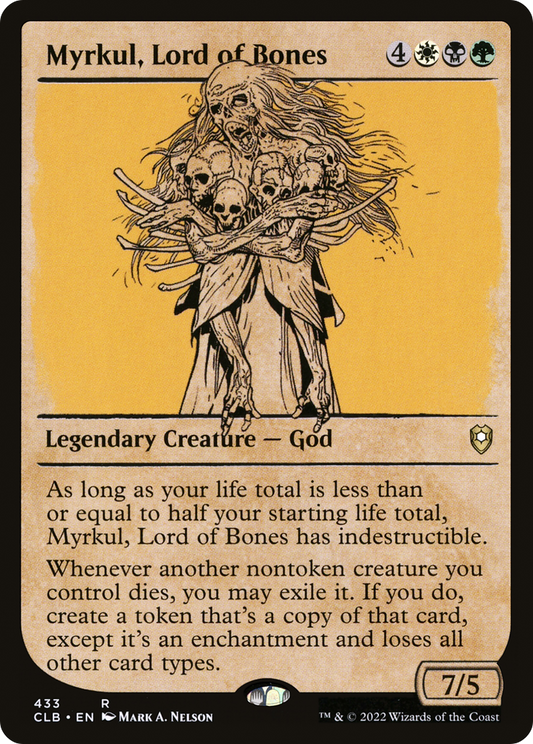 Myrkul, Lord of Bones (CLB-433) - Commander Legends: Battle for Baldur's Gate: (Showcase) Foil