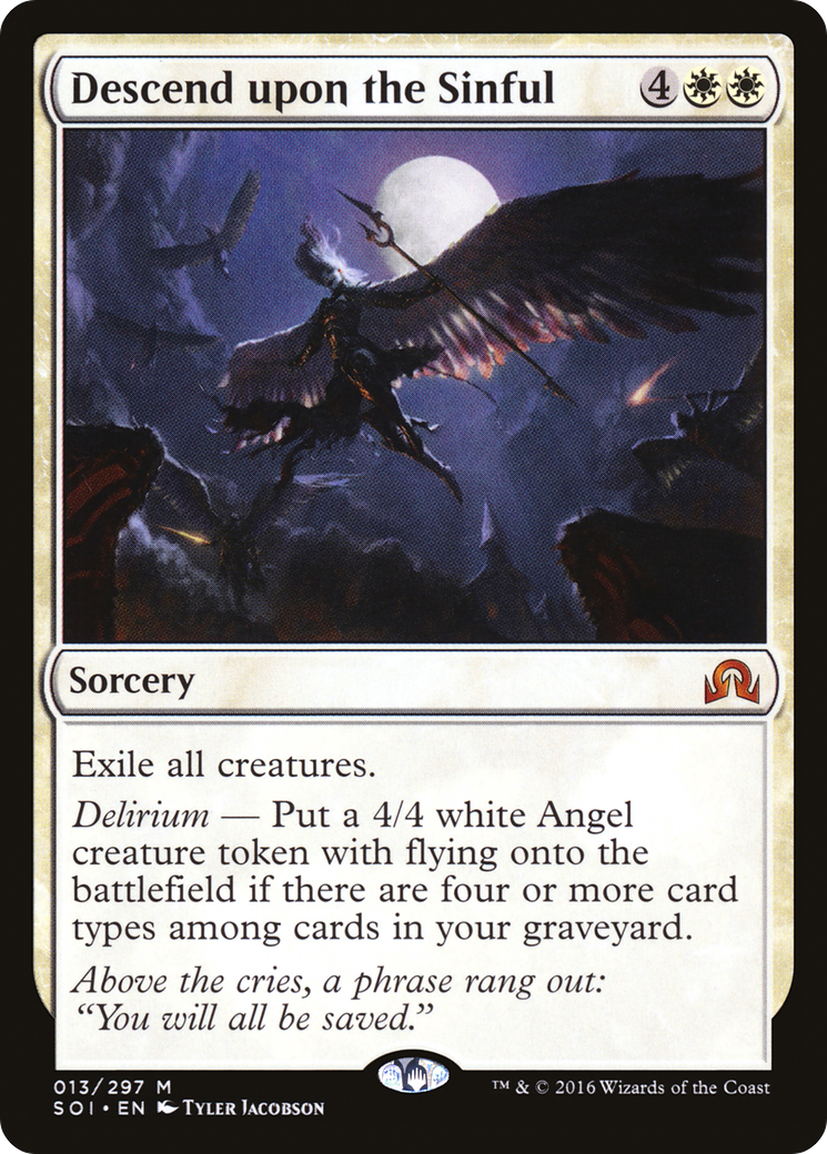 Descend upon the Sinful  (SOI-013) - Shadows over Innistrad Foil