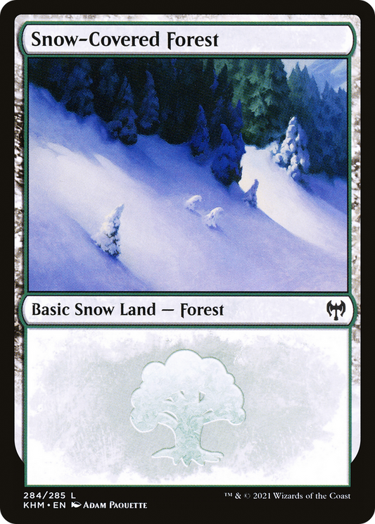 Snow-Covered Forest (KHM-284) - Kaldheim: (snow) Foil