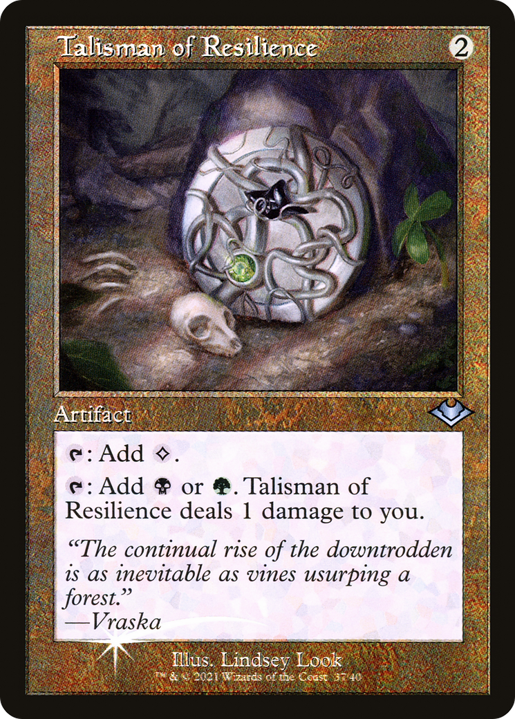 Talisman of Resilience (H1R-037) - Modern Horizons 1 Timeshifts Etched Foil