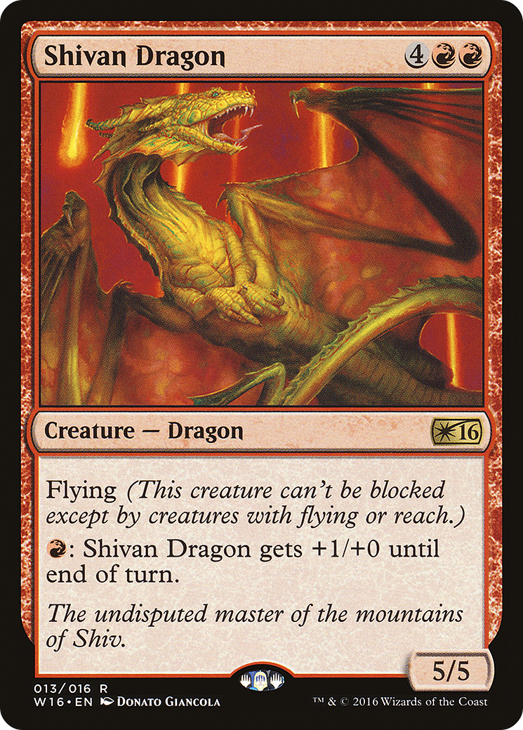 Shivan Dragon (W16-013) - Welcome Deck 2016