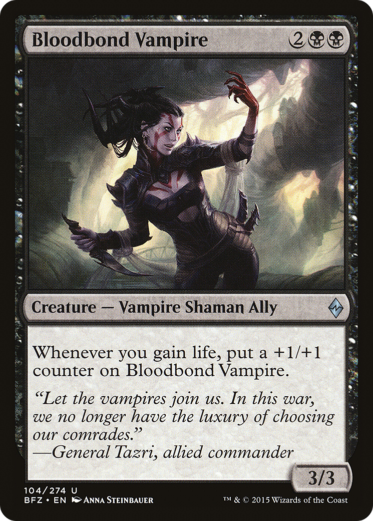 Bloodbond Vampire (BFZ-104) - Battle for Zendikar Foil