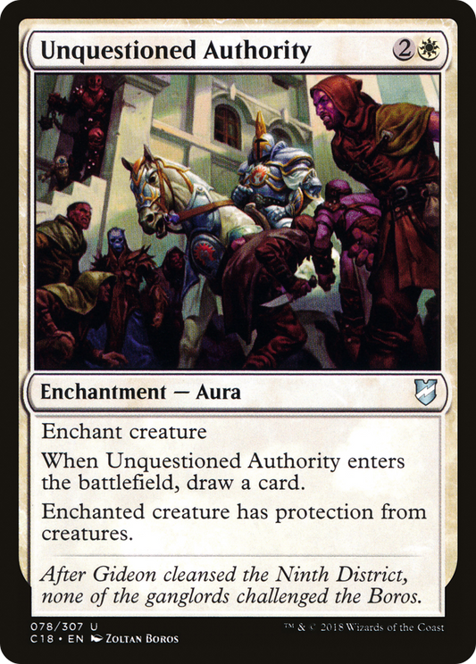 Unquestioned Authority (C18-078) - Commander 2018