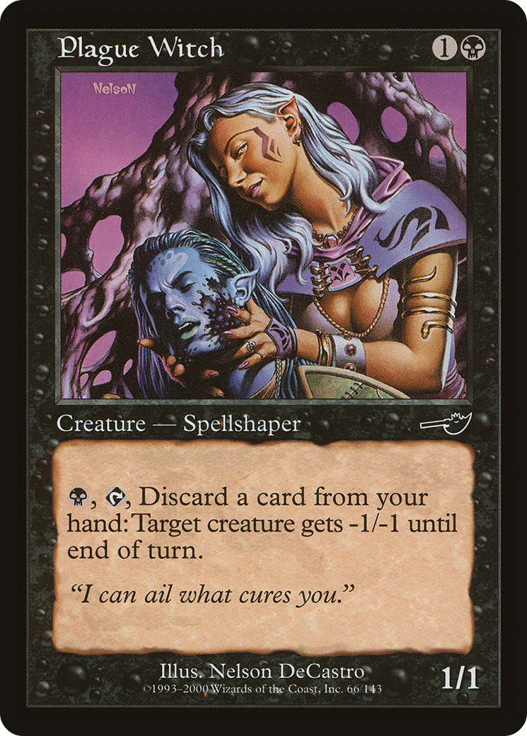 Plague Witch (NEM-066) - Nemesis Foil