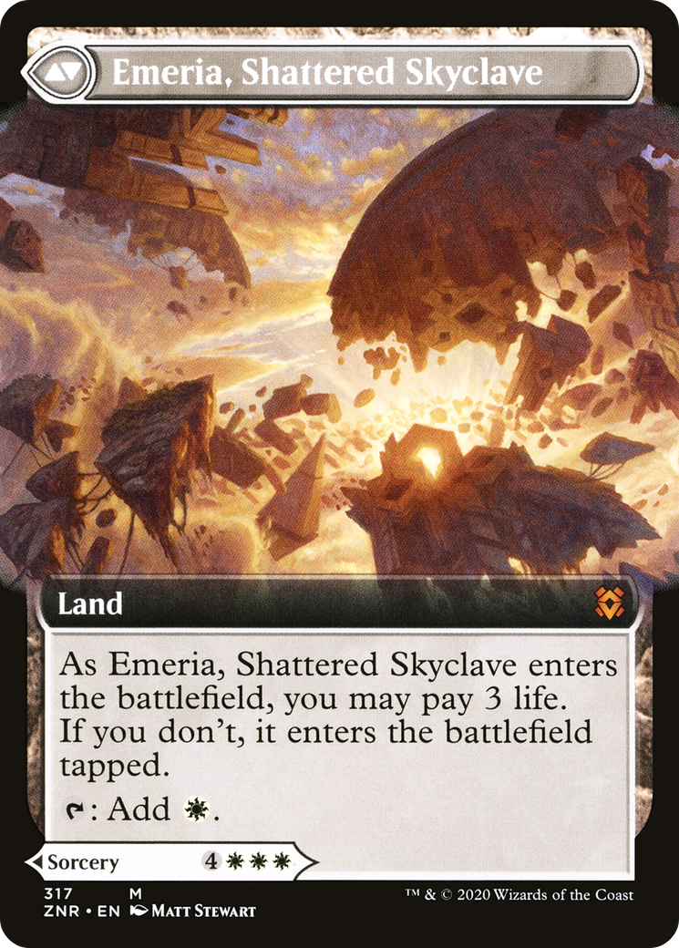 Emeria's Call // Emeria, Shattered Skyclave (ZNR-317) - Zendikar Rising: (Extended Art)