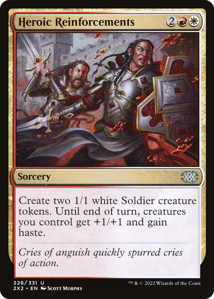 Heroic Reinforcements (2X2-226) - Double Masters 2022 Foil