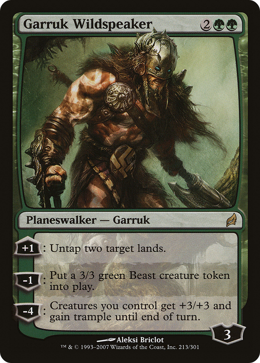 Garruk Wildspeaker (LRW-213) - Lorwyn Foil