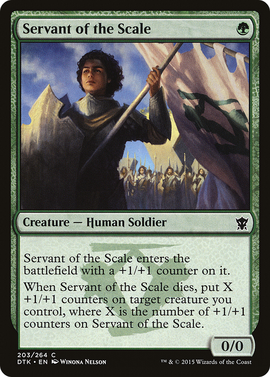 Servant of the Scale (DTK-203) - Dragons of Tarkir Foil